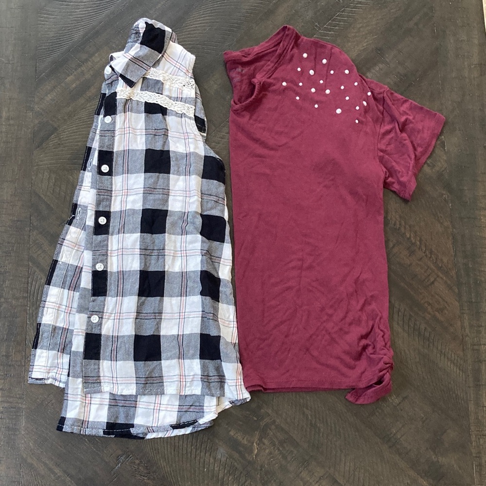 Bundle of 2 girls size 10 tops